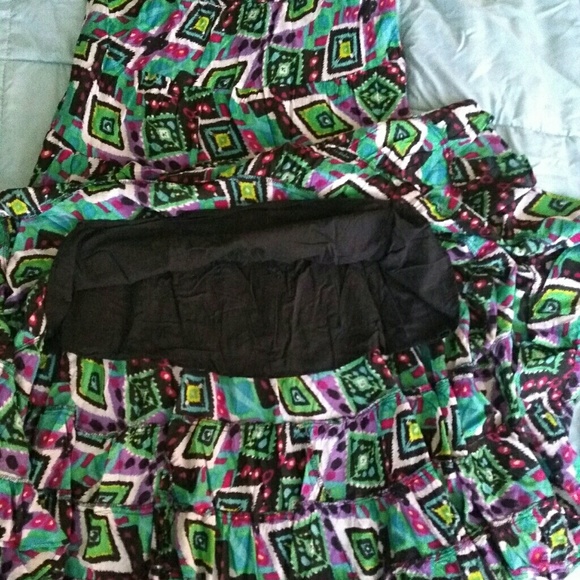 NY Collection Colorful Skirt Size L - Picture 2 of 5